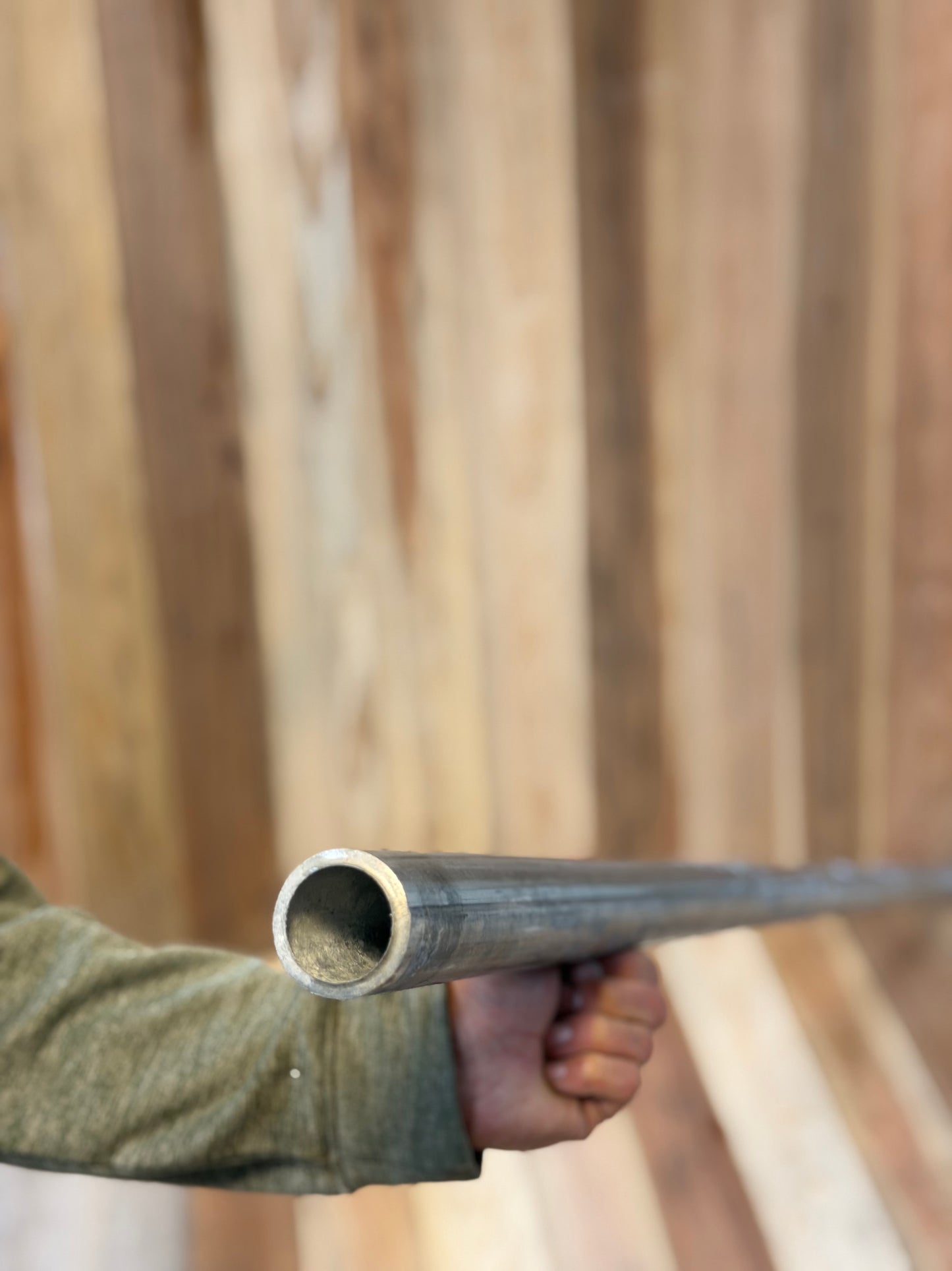1 5/8" x 8 ft 40wt Galvanized Steel Drive Pipe (For 4ft Fence)