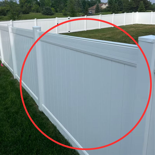 Homeland White Vinyl Nexus Panel - 2 Rails, 15 Pickets, 2 U-Channels