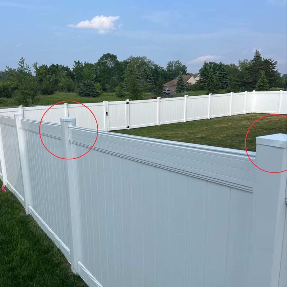 5x5 White External Pyramid Post Cap
