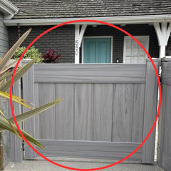 Homeland Chai Grey Vinyl Gate Kit - 60 in Wide (No Hardware)