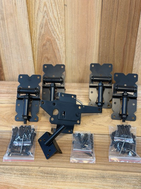 Hinge/Latch Kit – Double Gate (4 Hinges, 1 Latch)