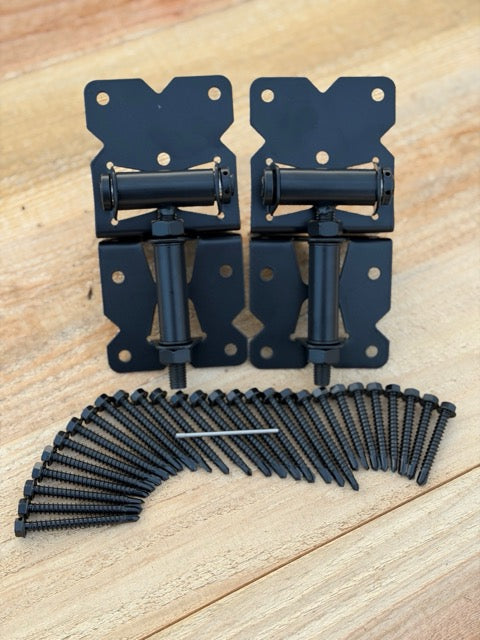 SS Vinyl/Wood Self Closing Adjustable Gate Hinge Pair (RIDGE02)