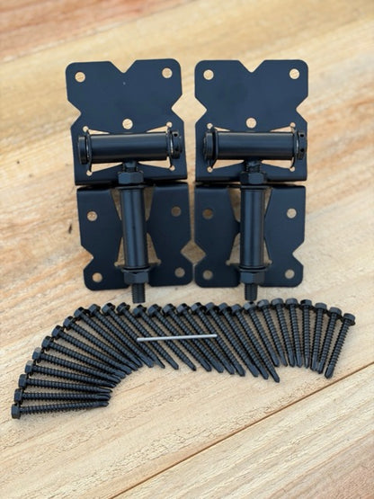 SS Vinyl/Wood Self Closing Adjustable Gate Hinge Pair (RIDGE02)