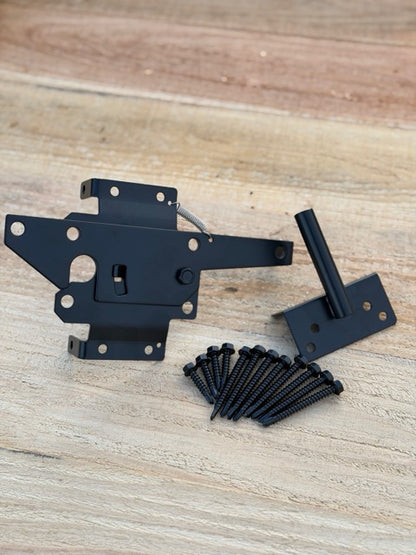 SS Vinyl/Wood Lockable Gate Latch (RIDGE01)