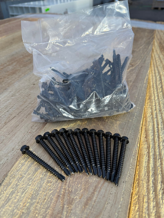 Black Stainless Steel Post Set Screws – 100 Pack