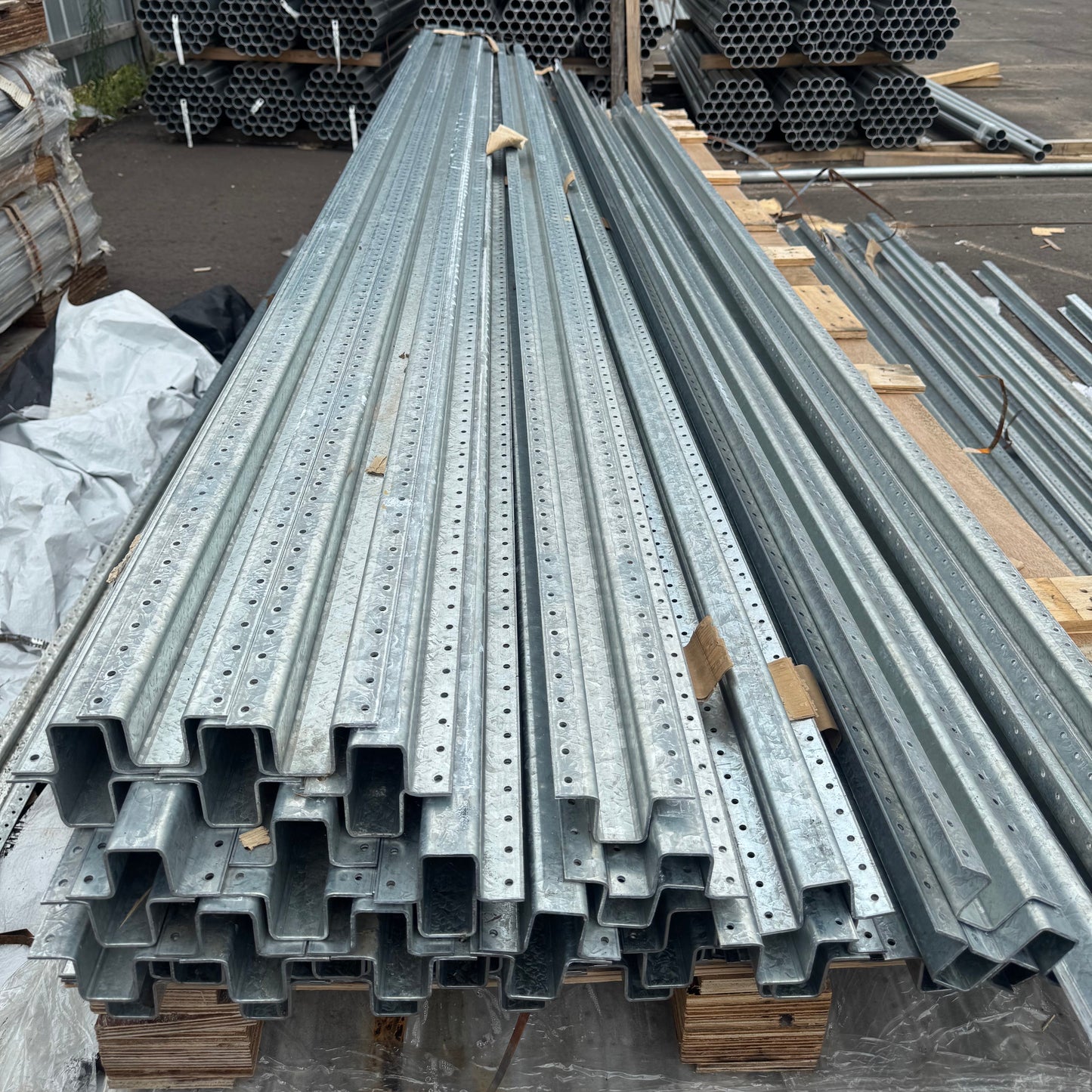 12ft Galvanized X Steel Fence Post
