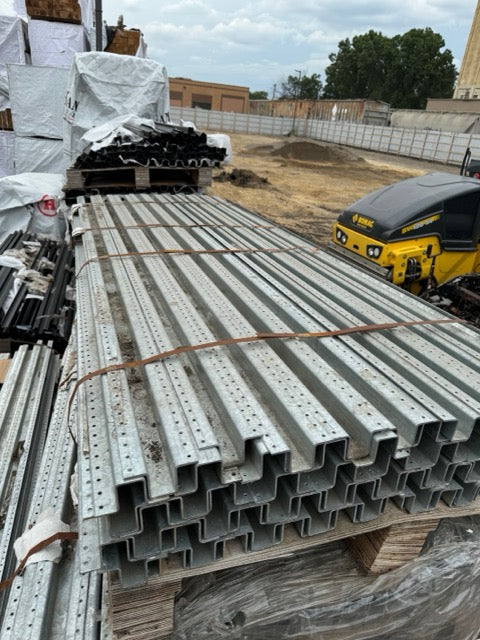 9ft Galvanized X Steel Fence Post