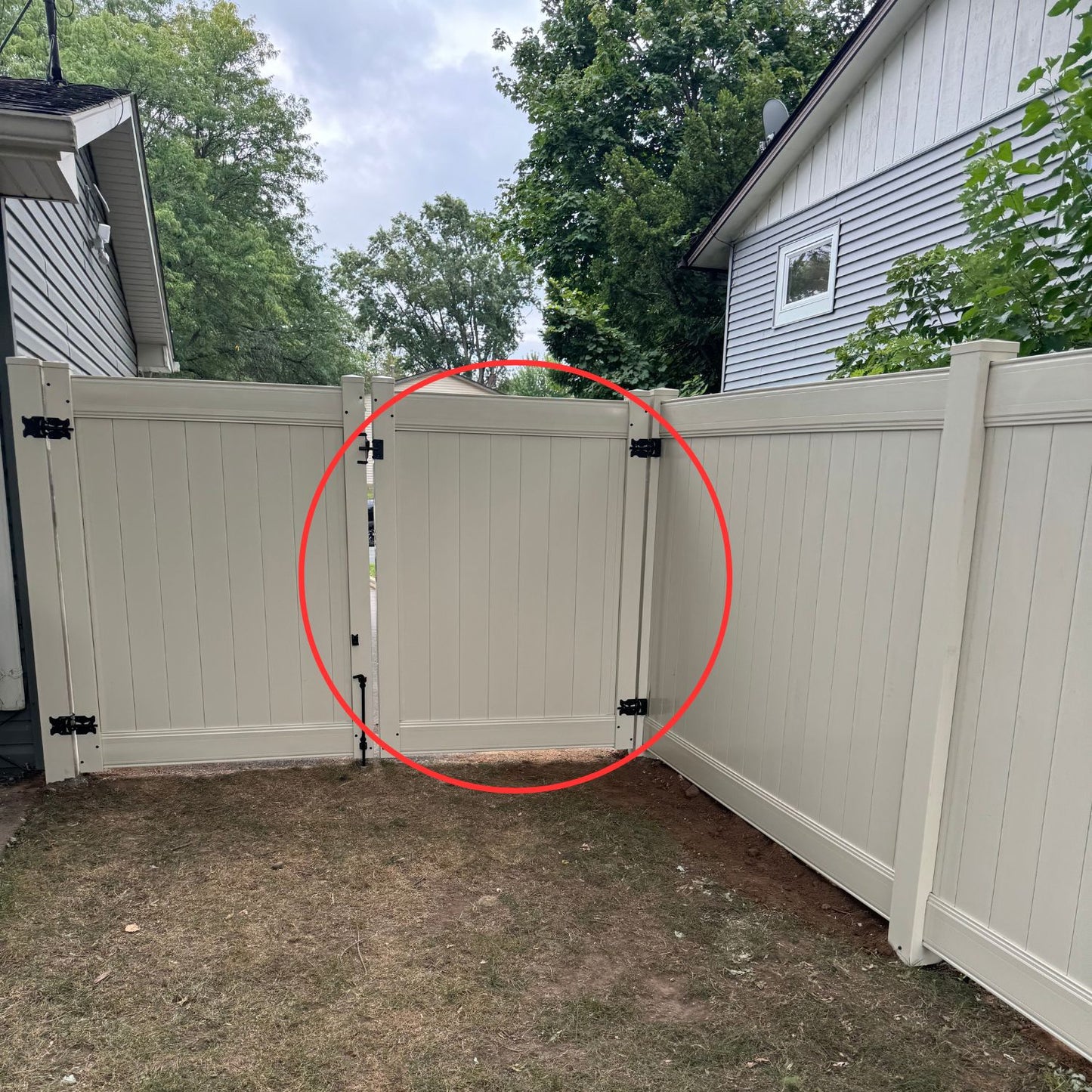 Homeland Tan Vinyl Gate Kit - 60 in Wide (No Hardware)